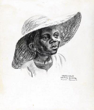 Negro Child in French Guiana 1940's by William Teason